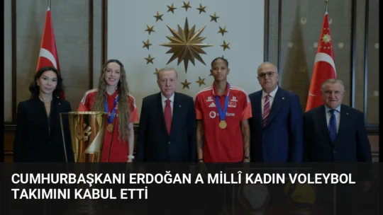 Cumhurbaşkanı Erdoğan, Avrupa şampiyonu olan A Millî Kadın Voleybol Takımı'nı