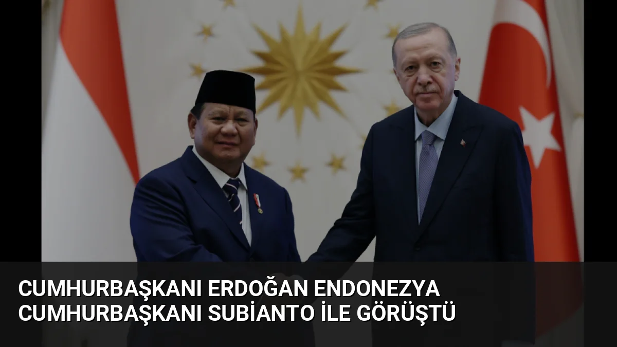Cumhurbaşkanı Erdoğan, Endonezya Cumhurbaşkanı Subianto ile yaptığı telefon görüşmesinde ikili