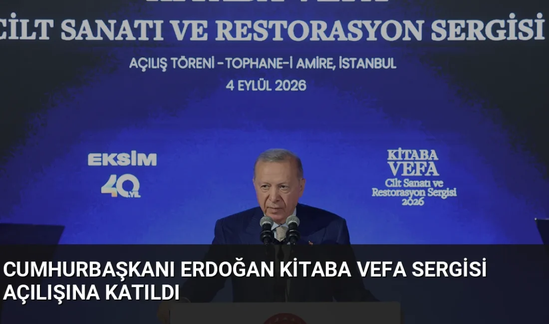 Cumhurbaşkanı Erdoğan, Eksim Holding'in 40. yılı vesilesiyle düzenlenen Kitaba Vefa