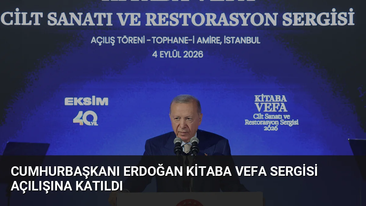 Cumhurbaşkanı Erdoğan, Eksim Holding'in 40. yılı vesilesiyle düzenlenen Kitaba Vefa