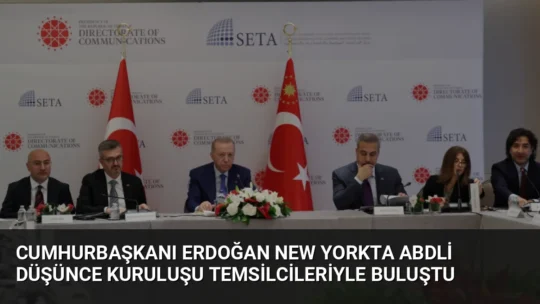 Cumhurbaşkanı Erdoğan, BM Genel Kurulu için bulunduğu New York'ta ABD'li