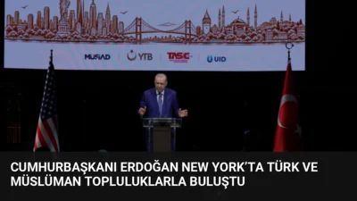 New York'ta Türk ve Müslüman toplum temsilcileriyle buluşan Cumhurbaşkanı Erdoğan,