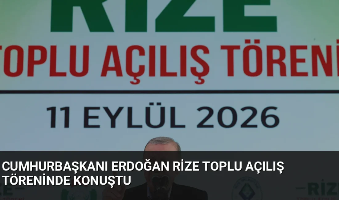 Rize'deki toplu açılış töreninde konuşan Cumhurbaşkanı Erdoğan, yalnızca 86 milyonun