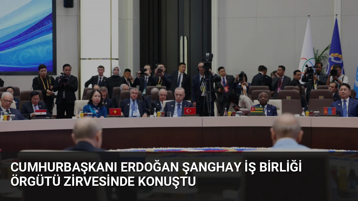 Cumhurbaşkanı Erdoğan, Bişkek'teki Şanghay İş Birliği Örgütü Zirvesi'nde bölgesel iş