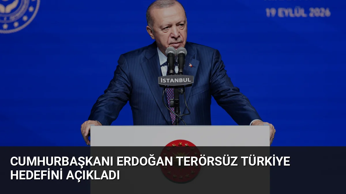 Cumhurbaşkanı Erdoğan, terör sorununu bitirmek için başlatılan Terörsüz Türkiye sürecinin