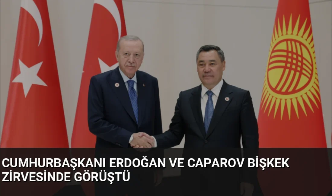 Cumhurbaşkanı Erdoğan, ŞİÖ Devlet Başkanları Zirvesi için bulunduğu Bişkek'te Kırgızistan