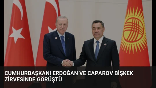 Cumhurbaşkanı Erdoğan, ŞİÖ Devlet Başkanları Zirvesi için bulunduğu Bişkek'te Kırgızistan