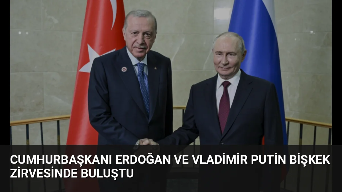 Cumhurbaşkanı Erdoğan ve Rusya Devlet Başkanı Putin, Bişkek'te enerji ve