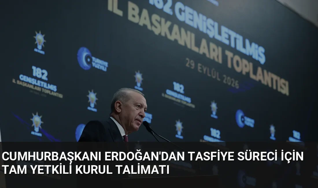 Cumhurbaşkanı Erdoğan, tasfiye edilecek fonlar için tam yetkili kurul kurulduğunu