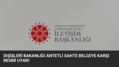 Dışişleri Bakanlığı amblemi kullanılarak hazırlanan Uganda konulu metnin sahte olduğu