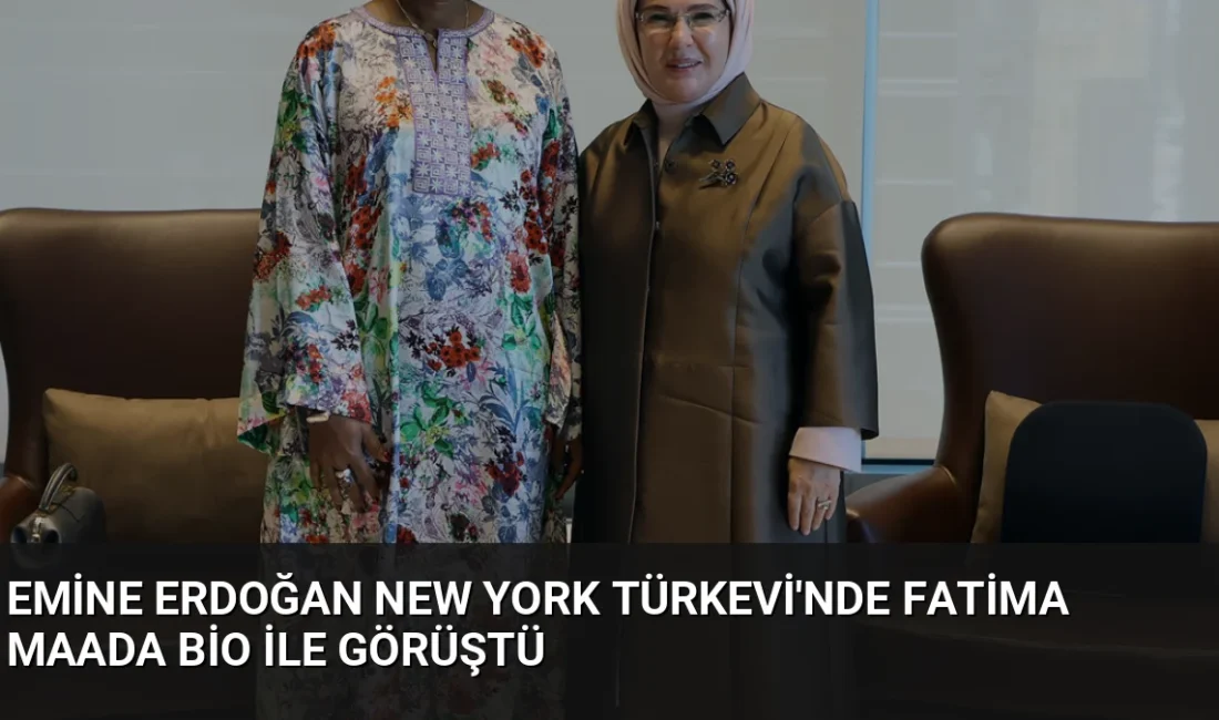 Emine Erdoğan, New York'ta Sierra Leone Cumhurbaşkanı'nın eşi Fatima Maada