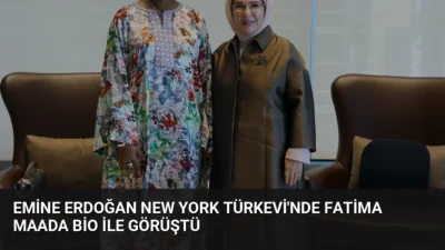 Emine Erdoğan, New York'ta Sierra Leone Cumhurbaşkanı'nın eşi Fatima Maada