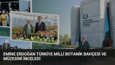Emine Erdoğan, ata tohumlarının yetiştirildiği Mirasımız Yerel Tohum Bahçesi'nde hasat