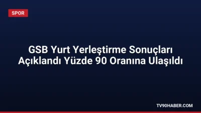 Gençlik ve Spor Bakanı Osman Aşkın Bak, GSB yurt başvurularında
