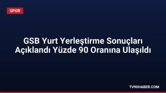 Gençlik ve Spor Bakanı Osman Aşkın Bak, GSB yurt başvurularında