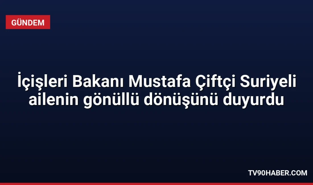 İçişleri Bakanı Mustafa Çiftçi, 2016 yılından beri Türkiye'de bulunan 12