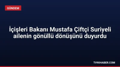 İçişleri Bakanı Mustafa Çiftçi, 2016 yılından beri Türkiye'de bulunan 12