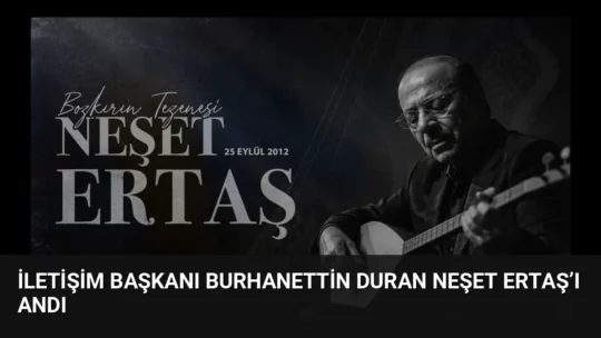İletişim Başkanı Burhanettin Duran, vefatının 14. yıl dönümünde halk ozanı