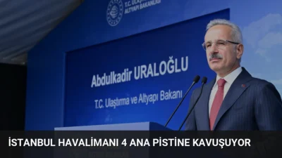 İstanbul Havalimanı'nın ilk Doğu-Batı yönlü 4. ana pisti yarın Cumhurbaşkanı