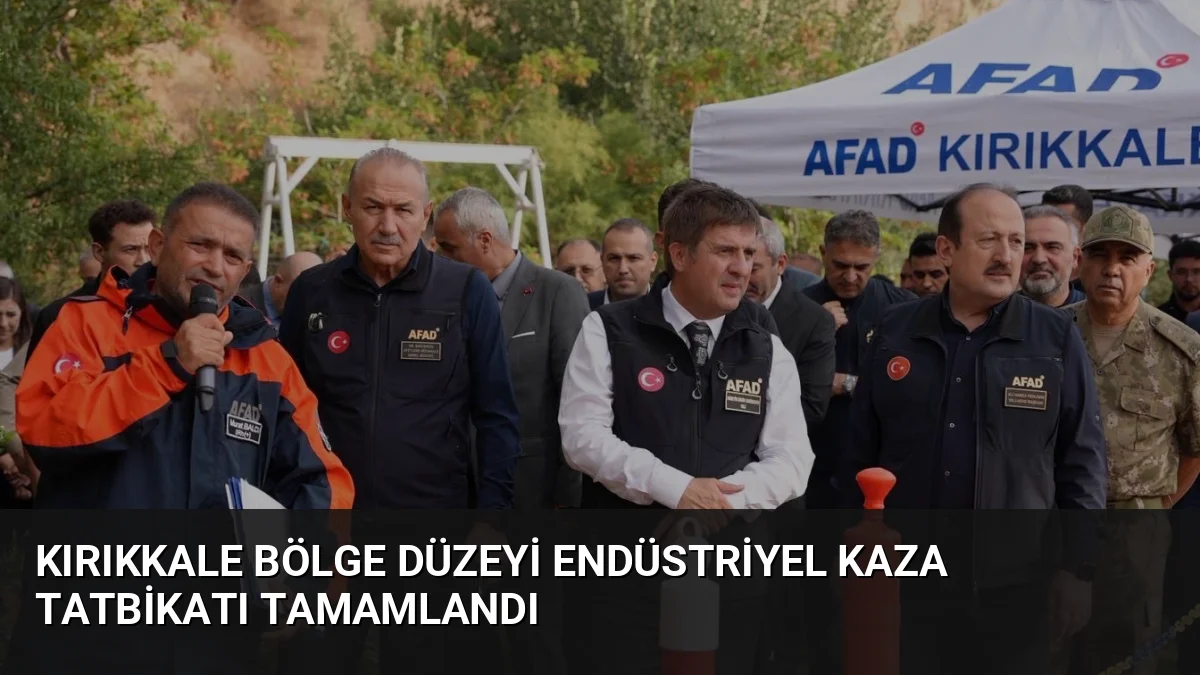 Kırıkkale'de düzenlenen bölgesel tatbikatta 257 personel ve 239 araçla endüstriyel