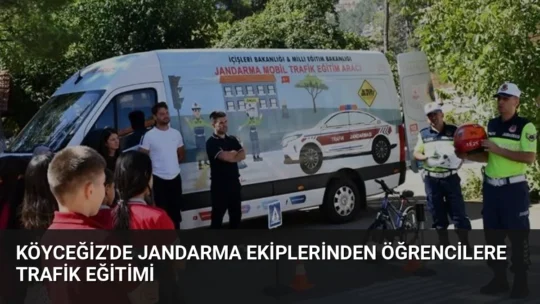 Muğla'nın Köyceğiz ilçesinde jandarma ekipleri, Trafik Dedektifleri Projesi kapsamında öğrencilere