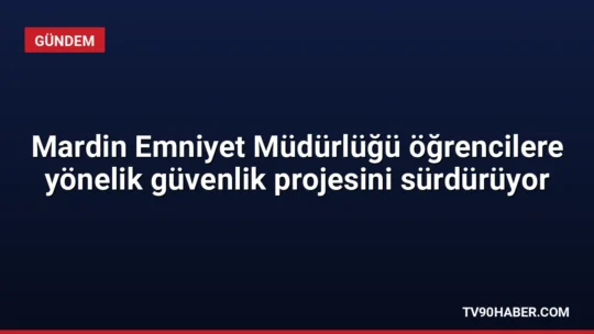 Mardin'de polis ekipleri, ÇOGEP projesi kapsamında 160 öğrenciyle buluşarak kitap