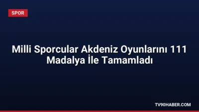 İtalya'da düzenlenen 20. Akdeniz Oyunları'nda Türkiye, 111 madalya ile genel