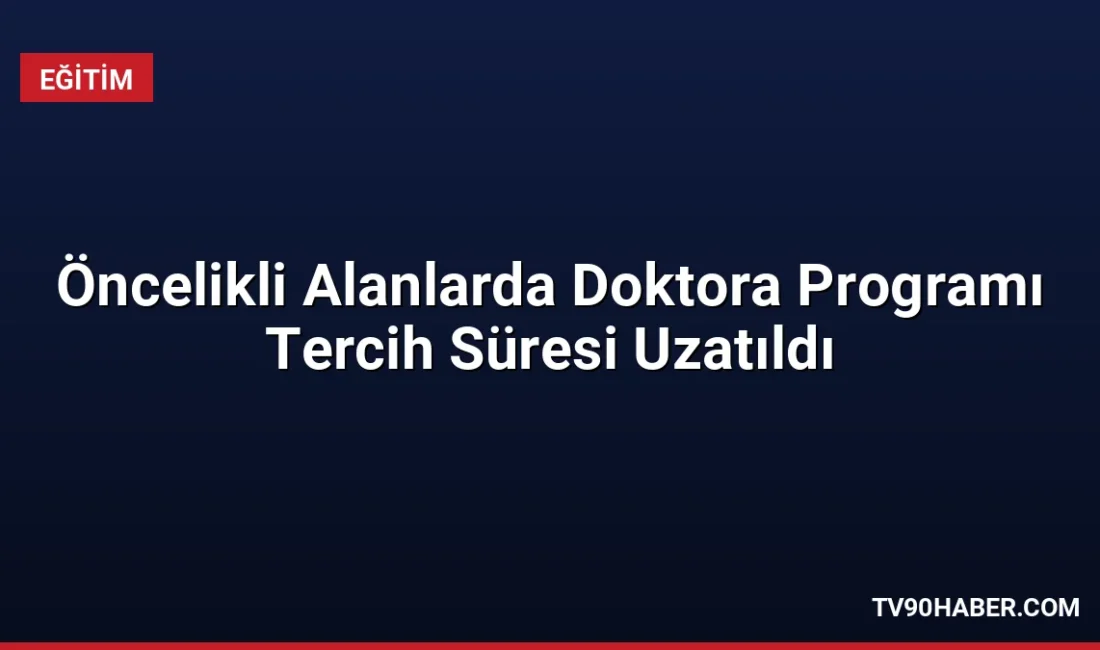 Araştırma üniversitelerinin öncelikli alan doktora programlarına araştırma görevlisi alımı için