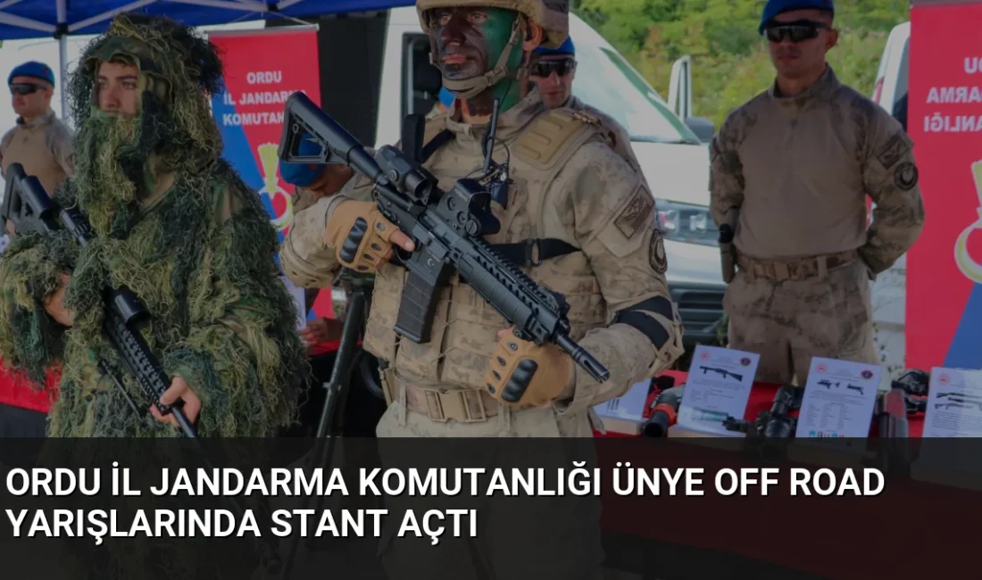 Ordu İl Jandarma Komutanlığı ekipleri, 19. Ünye Off-Road Yarışları'nda stant