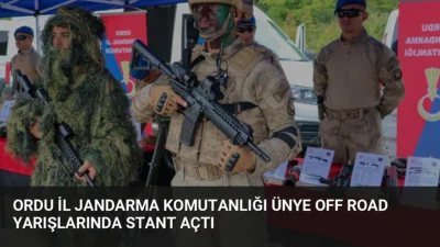 Ordu İl Jandarma Komutanlığı ekipleri, 19. Ünye Off-Road Yarışları'nda stant