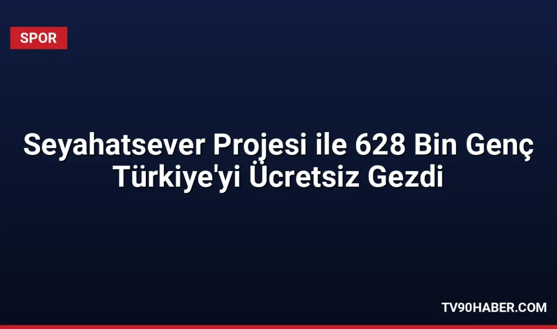 Gençlik ve Spor Bakanlığı'nın Seyahatsever Projesi'nden son dört yılda 628