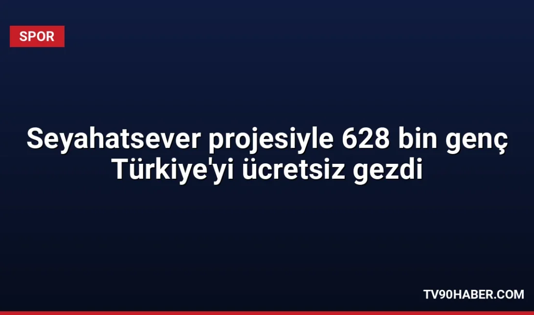 Gençlik ve Spor Bakanlığı'nın Seyahatsever projesi, son 5 yılda 628