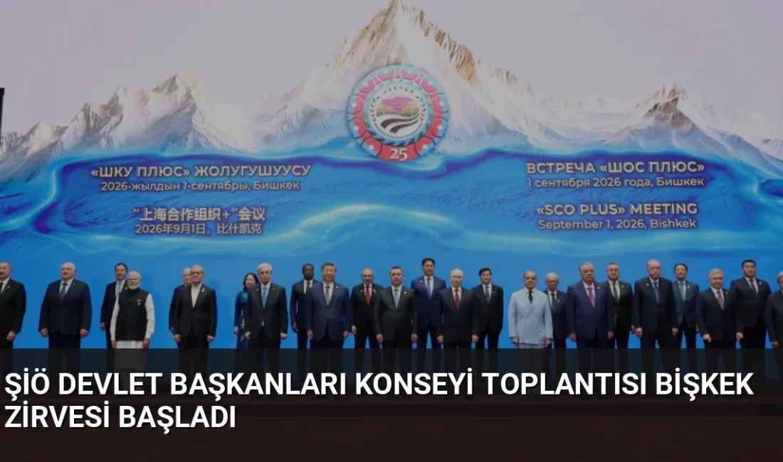 Kırgızistan'ın başkenti Bişkek'te düzenlenen ŞİÖ Devlet Başkanları Konseyi Toplantısı liderlerin