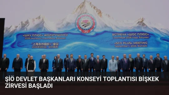 Kırgızistan'ın başkenti Bişkek'te düzenlenen ŞİÖ Devlet Başkanları Konseyi Toplantısı liderlerin