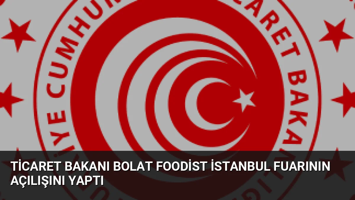 Tüyap'ta düzenlenen Foodist İstanbul Fuarı'nda konuşan Bakan Bolat, tarımsal üretimin