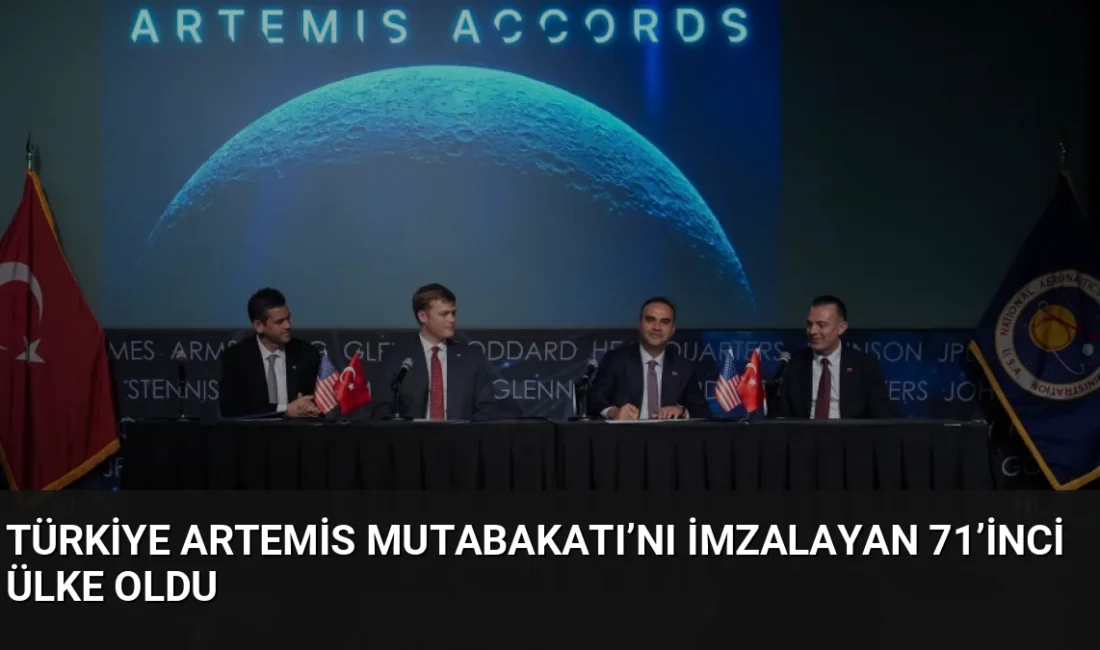 Türkiye, uzayın barışçıl keşfini amaçlayan Artemis Mutabakatı’na katılarak 71’inci imzacı