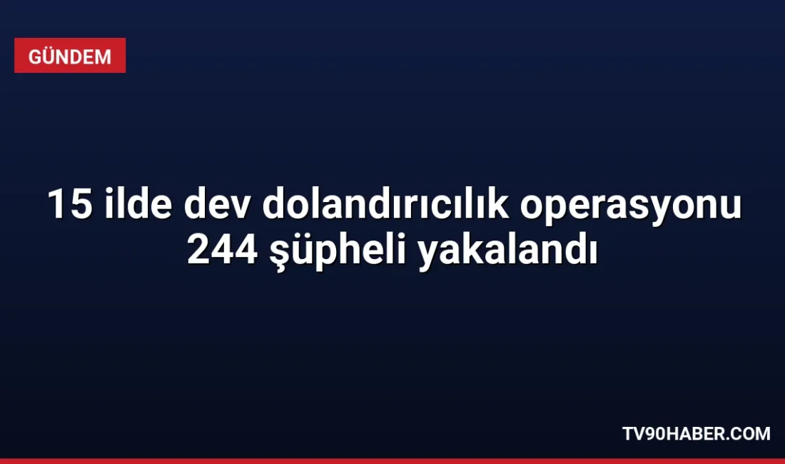 15 ilde gerçekleştirilen operasyonlarda 523 milyon TL'lik vurgun yaptıkları belirlenen