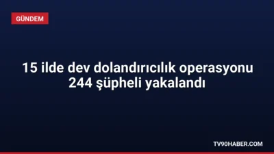 15 ilde gerçekleştirilen operasyonlarda 523 milyon TL'lik vurgun yaptıkları belirlenen