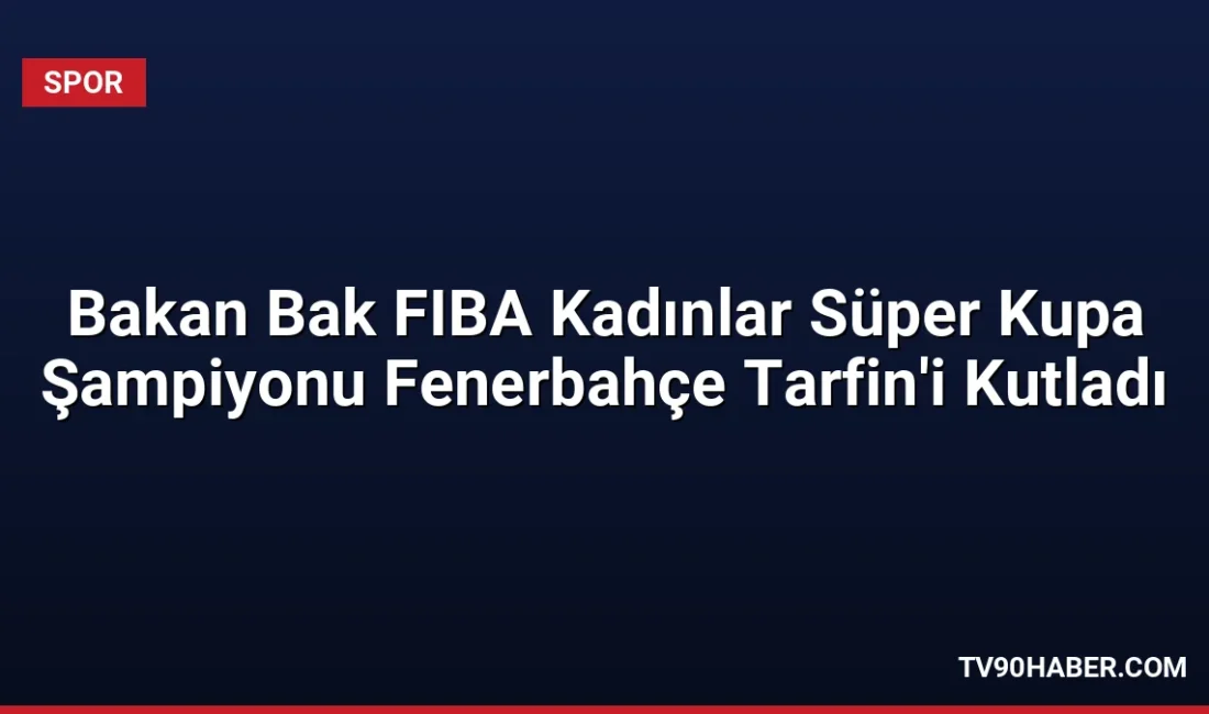Gençlik ve Spor Bakanı Osman Aşkın Bak, Mersin'de düzenlenen FIBA