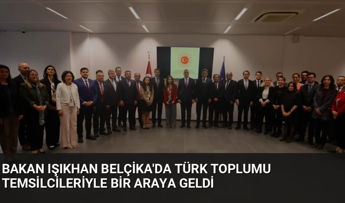 Çalışma ve Sosyal Güvenlik Bakanı Vedat Işıkhan, Belçika'daki temaslarında Türk