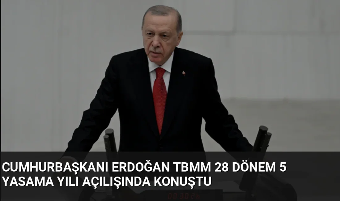 Cumhurbaşkanı Erdoğan, TBMM yeni yasama yılı açılışında 'Büyük Türkiye Mutabakatı'
