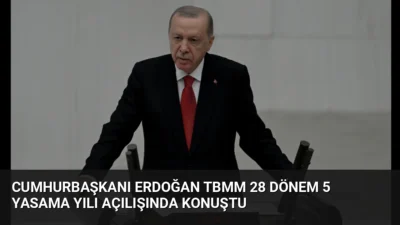 Cumhurbaşkanı Erdoğan, TBMM yeni yasama yılı açılışında 'Büyük Türkiye Mutabakatı'