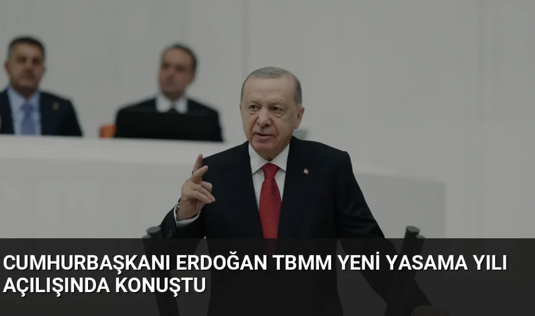TBMM 28. Dönem 5. Yasama Yılı açılışında konuşan Cumhurbaşkanı Erdoğan,
