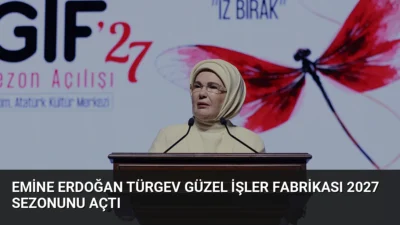 Emine Erdoğan, TÜRGEV bünyesindeki GİF’in 2027 sezon açılışında gençlerle buluşarak