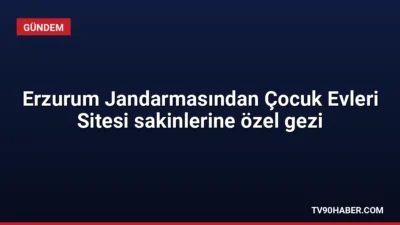 Erzurum İl Jandarma Komutanlığı, Çocuk Evleri Sitesi'nde kalan çocuklar için