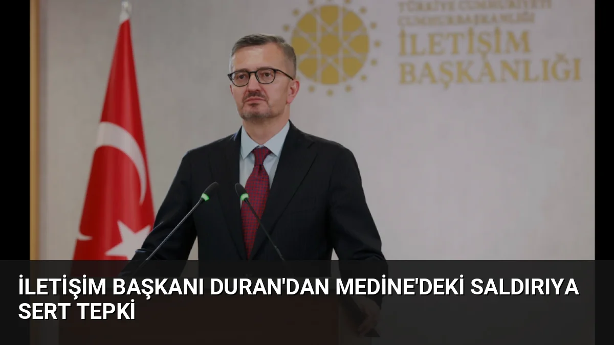 Cumhurbaşkanlığı İletişim Başkanı Burhanettin Duran, Medine'de Mescid-i Nebevî'nin sivil altyapısını