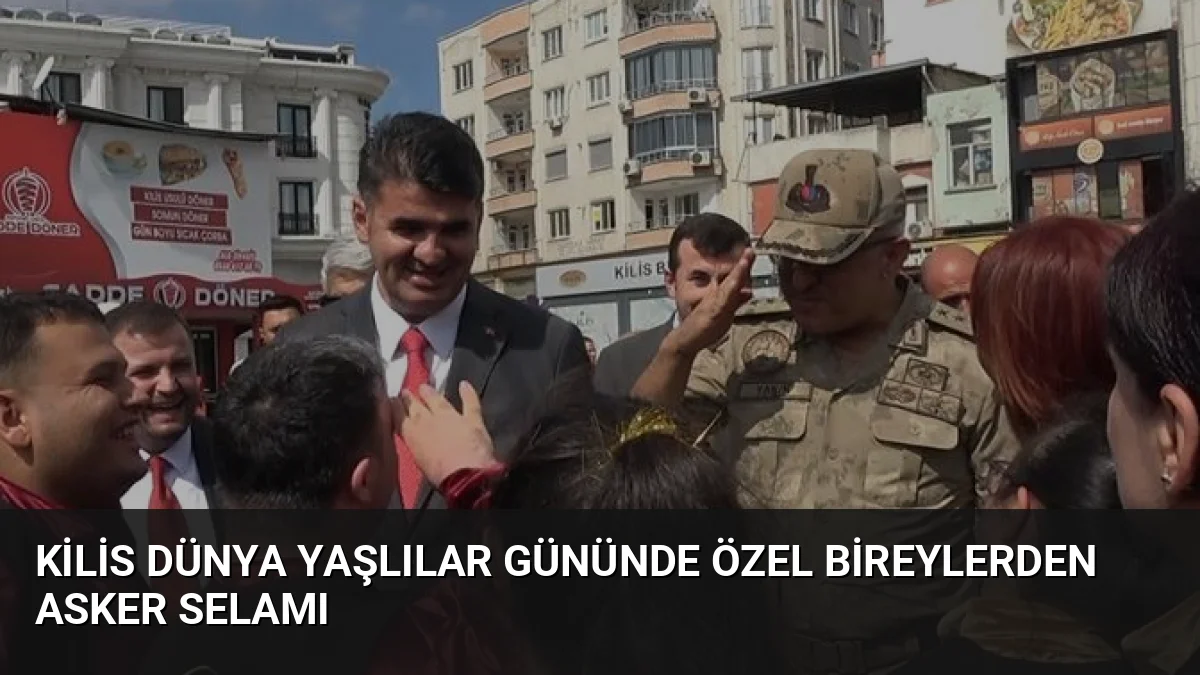 Kilis'te düzenlenen Dünya Yaşlılar Günü yürüyüşünde, Çorum'dan gelen özel bireyler