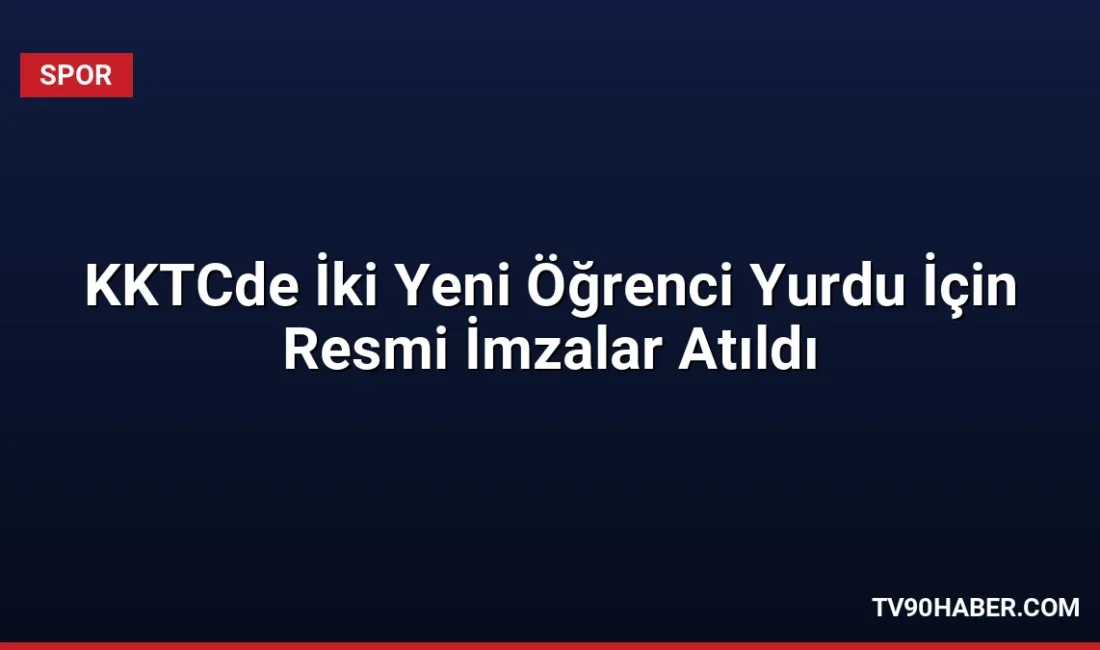 Gençlik ve Spor Bakanı Dr. Osman Aşkın Bak ve KKTC