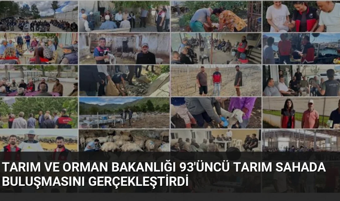 Tarım ve Orman Bakanlığı, 93'üncü Tarım Sahada buluşmasında yeni destekleme