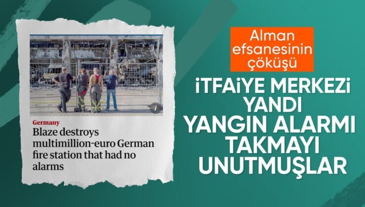 Almanya’da yangın alarmı olmayan itfaiye merkezi küle döndü